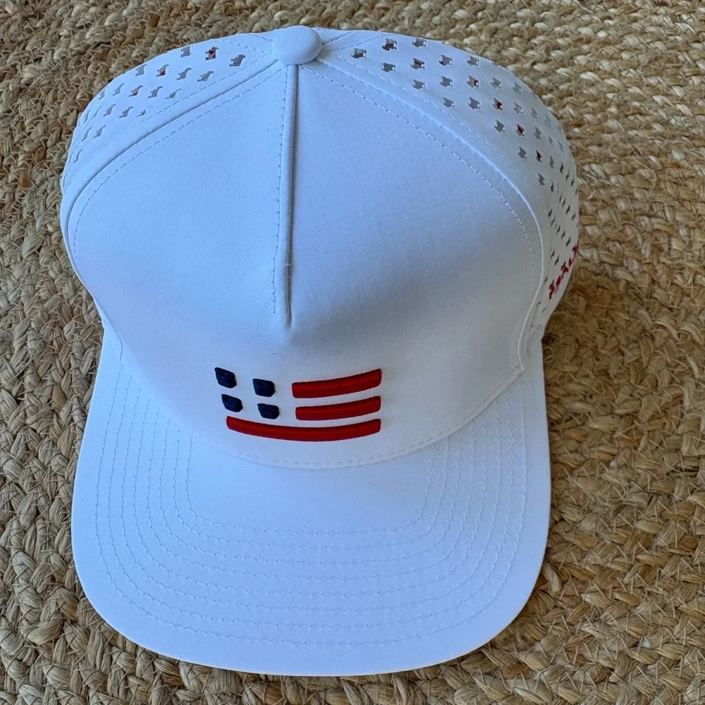RED STATE GOLF THE "E" FLAG HAT (WHITE) - Picture 5 of 5